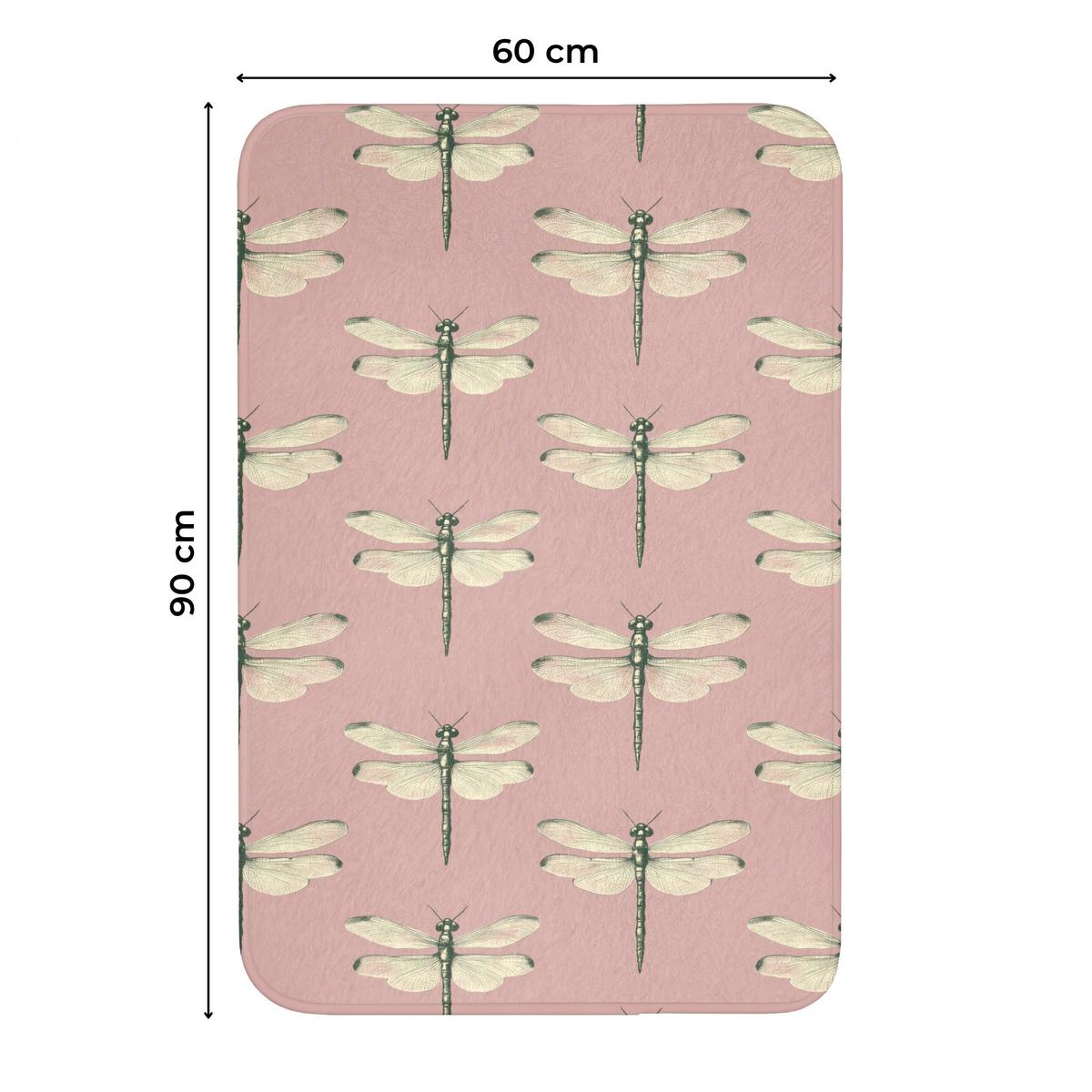 WC-VORLEGER Lillibells - Muster - Rosa Toilettenvorleger 60x90 cm - Rosa, Textil (60/1cm) - OnlyWow
