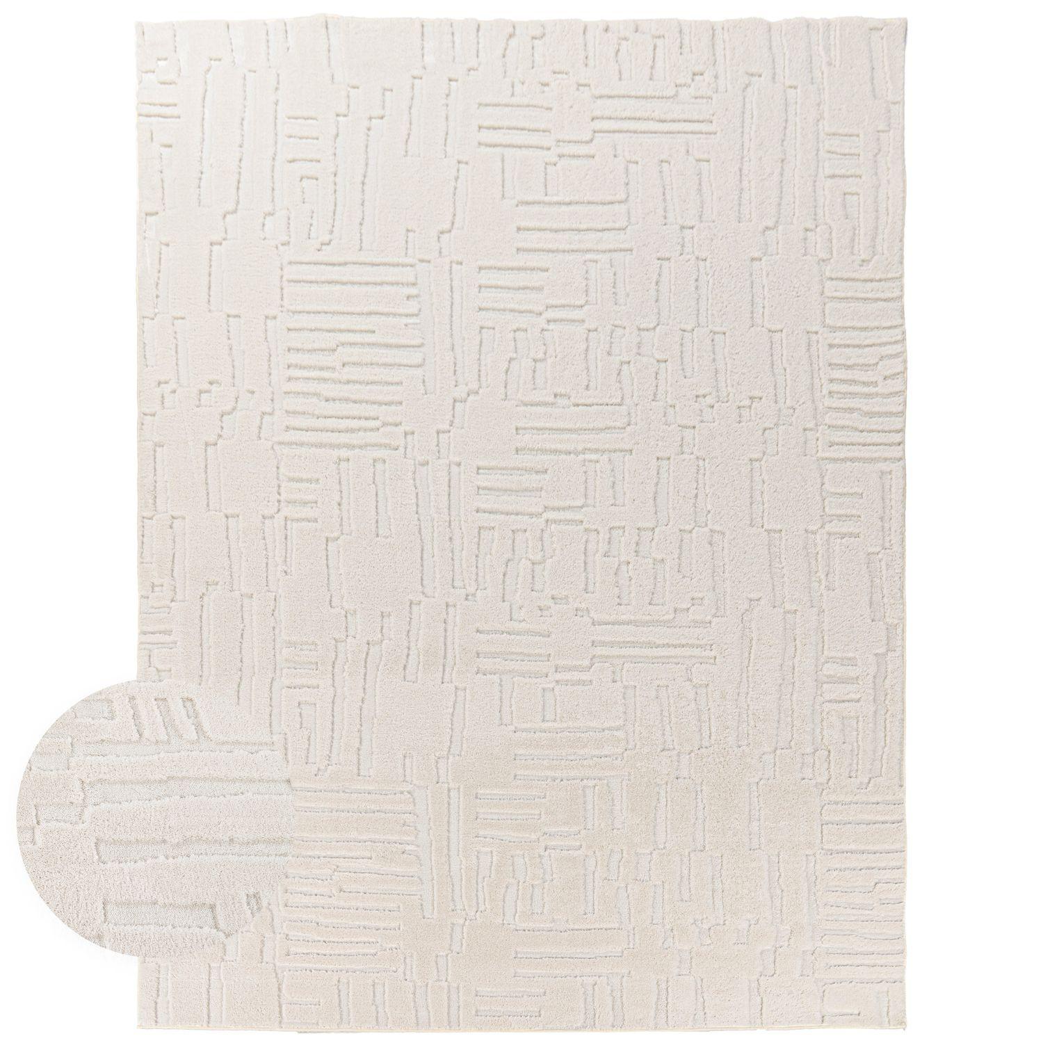 HOCHFLORTEPPICH Boho Creme 200 x 280 cm - Creme, Kunststoff (200/280cm) - TT Home
