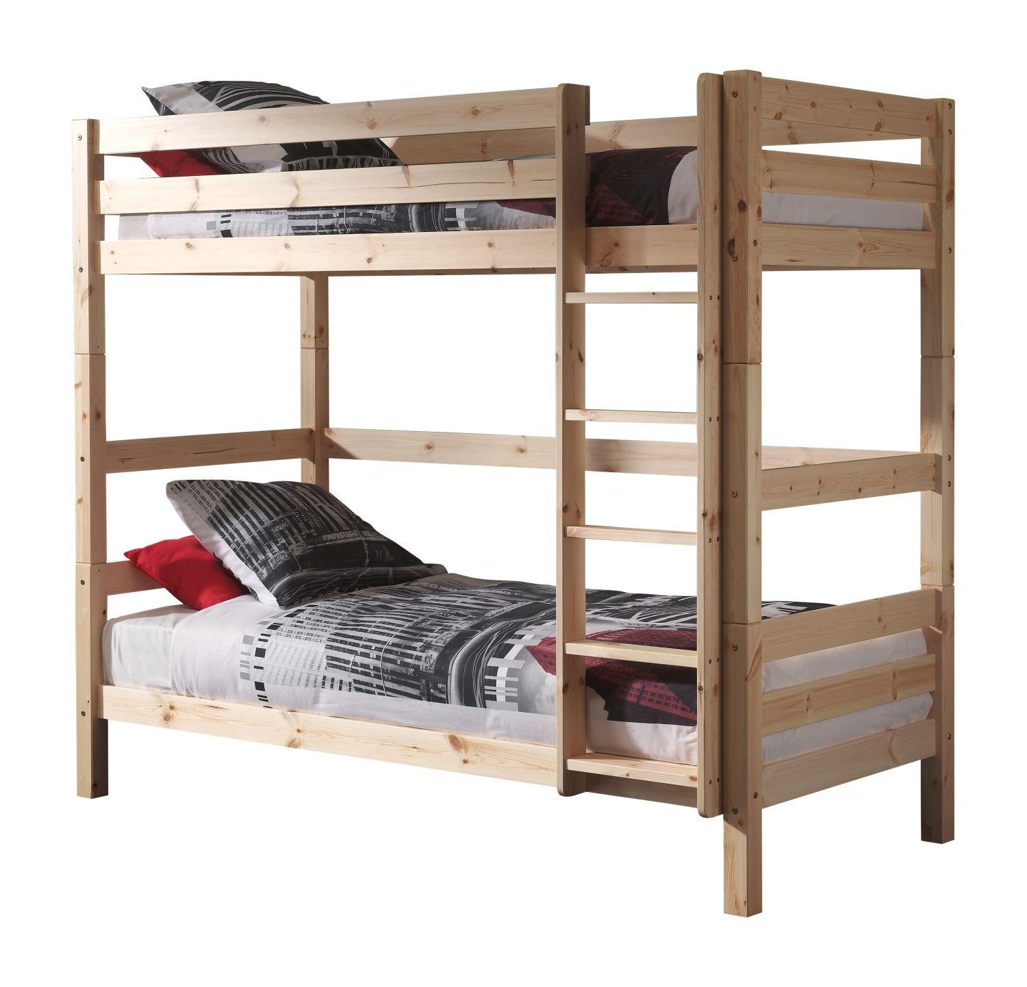 ETAGENBETT Karolina 210x182x105 aus Massivholz in natur - Kieferfarben, Holz (90/200cm) - 58aufmkessel