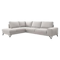 ECKSOFA Flavio Bis, Seite: Links - L3F+L2F+R4 - Kaschmir/Schwarz, Holz/Textil (285/214cm) - MIRJAN24