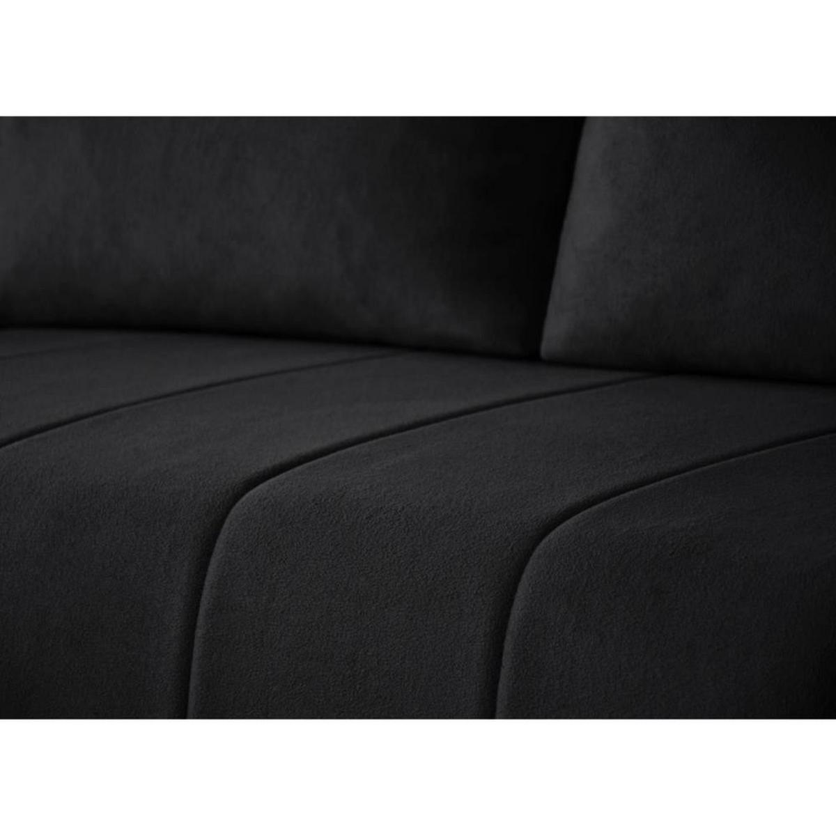 ECKSCHLAFSOFA Capri schwarz - Schwarz, Kunststoff/Textil (223/156cm) - Beautysofa