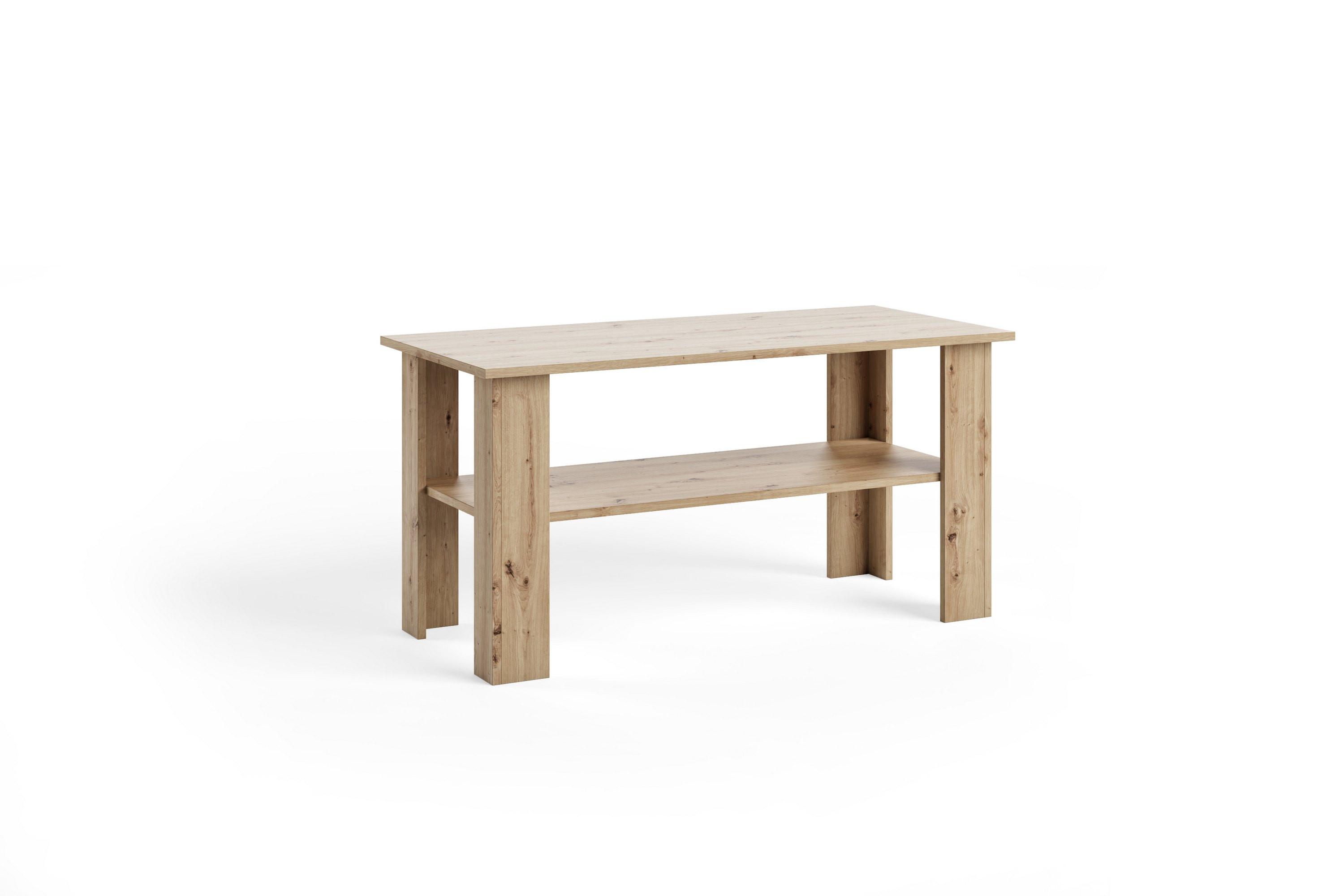 COUCHTISCH ALBANO 100 cm Eiche Artisan - Eiche Artisan, Holzwerkstoff (55/100/58cm) - MASSENO