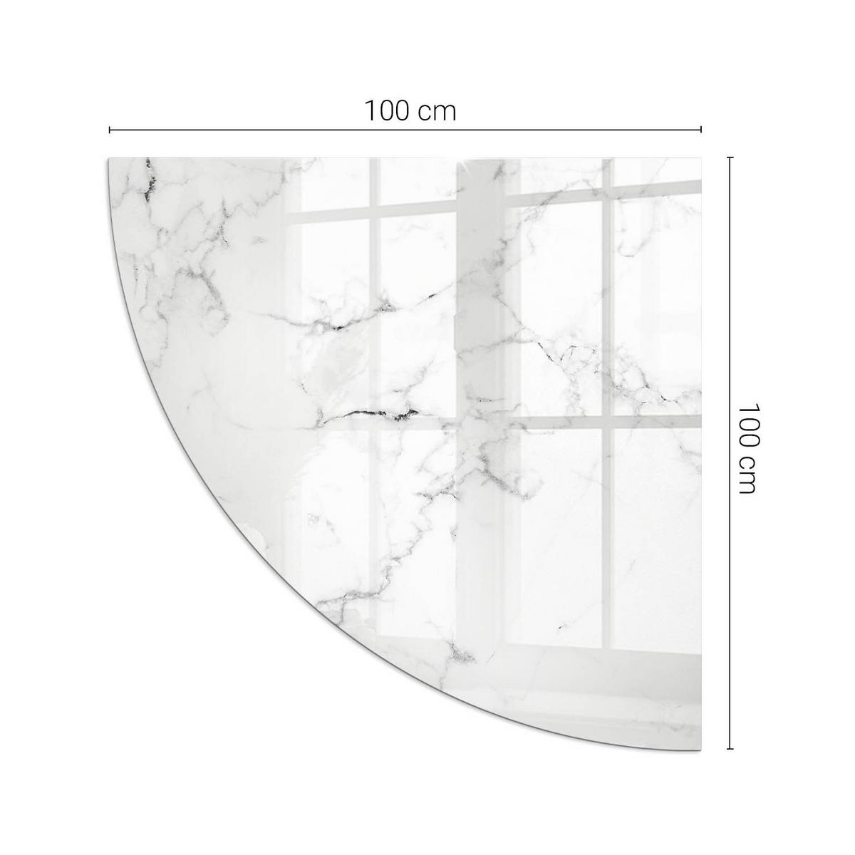 GLASPLATTE für Kamin 100x100 cm - Weiß, Glas (100/100/0.4cm) - TULUP