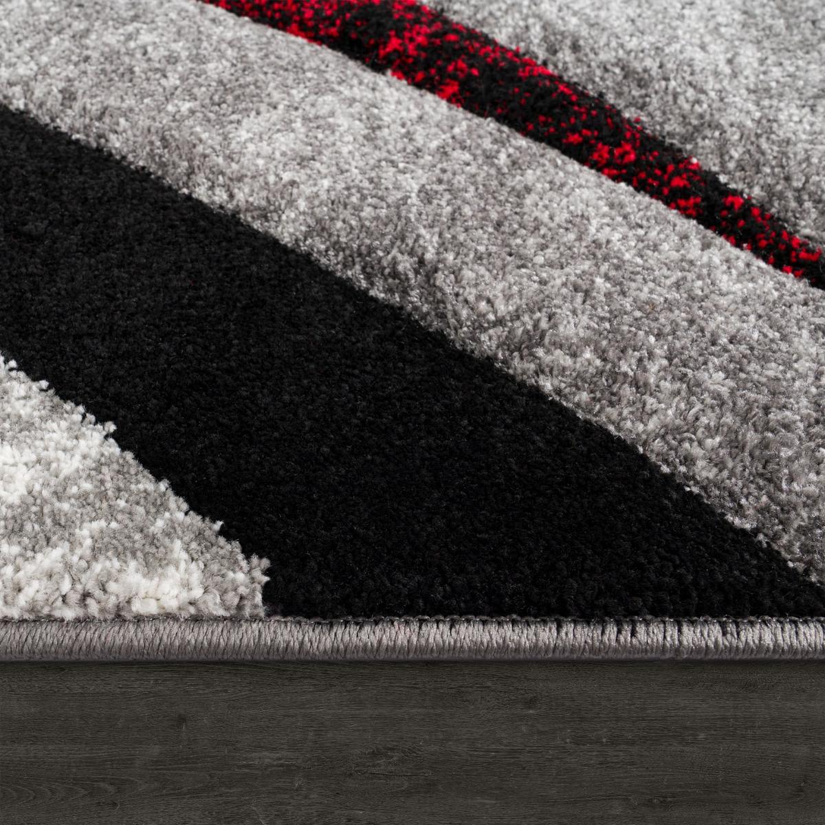 KURZFLORTEPPICH, abstrakt, Florhöhe 12 mm, Grau, 80 x 150 cm - Grau, Textil (150/80cm) - KADIMA DESIGN