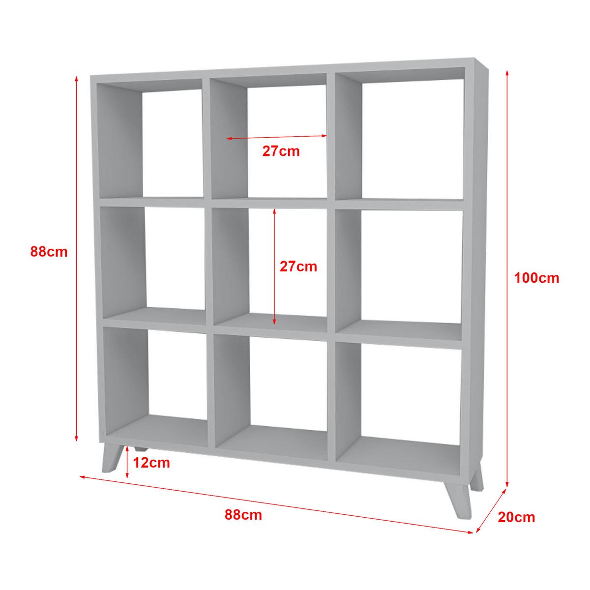 STANDREGAL Svedala - Weiß, Holzwerkstoff (88/100/20cm) - [en.casa]