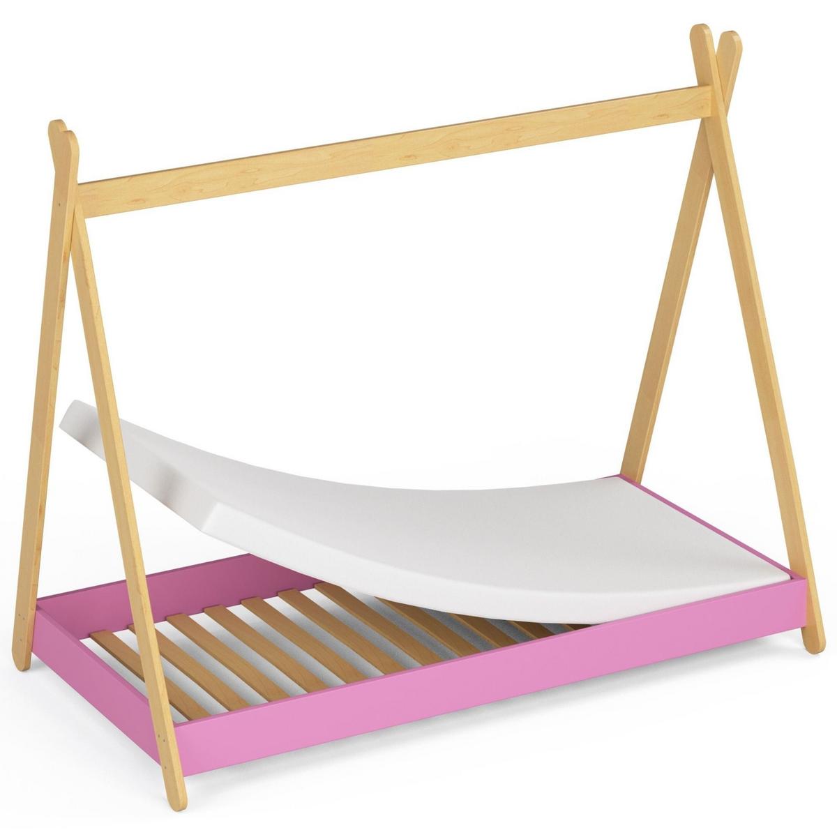KINDERBETT Rosa 155/85/164 - Rosa, Holzwerkstoff (80/160cm) - RAUMHIRSCH FURNITURE