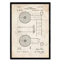 POSTER Elektrischer Transformator Patent A3 Rahmenlos - Klar, Papier (29.7/5/42cm) - Nacnic
