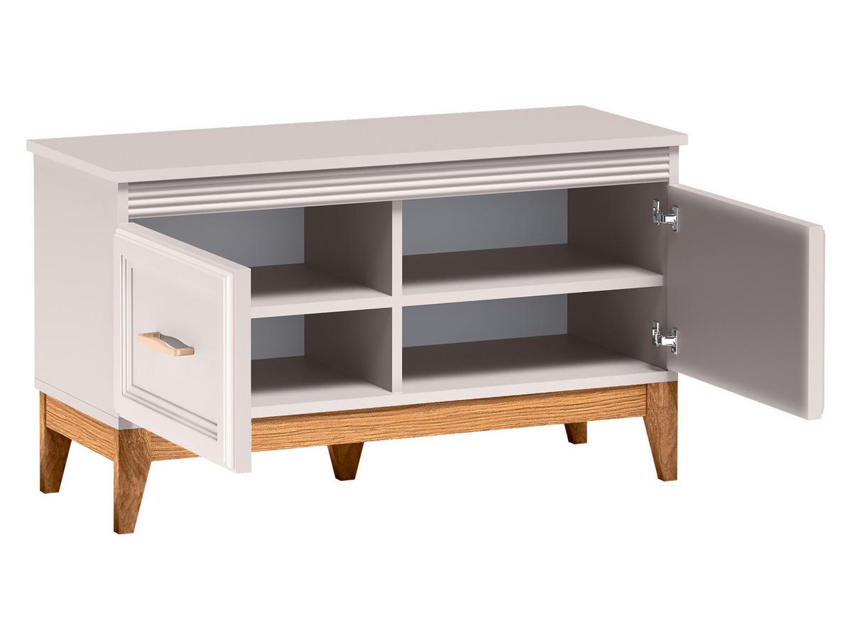 SCHUHSCHRANK Windsor W-20 mit Sitzfläche - Kaschmir/Goldfarben, Holz/Holzwerkstoff (92/53/35cm) - MIRJAN24