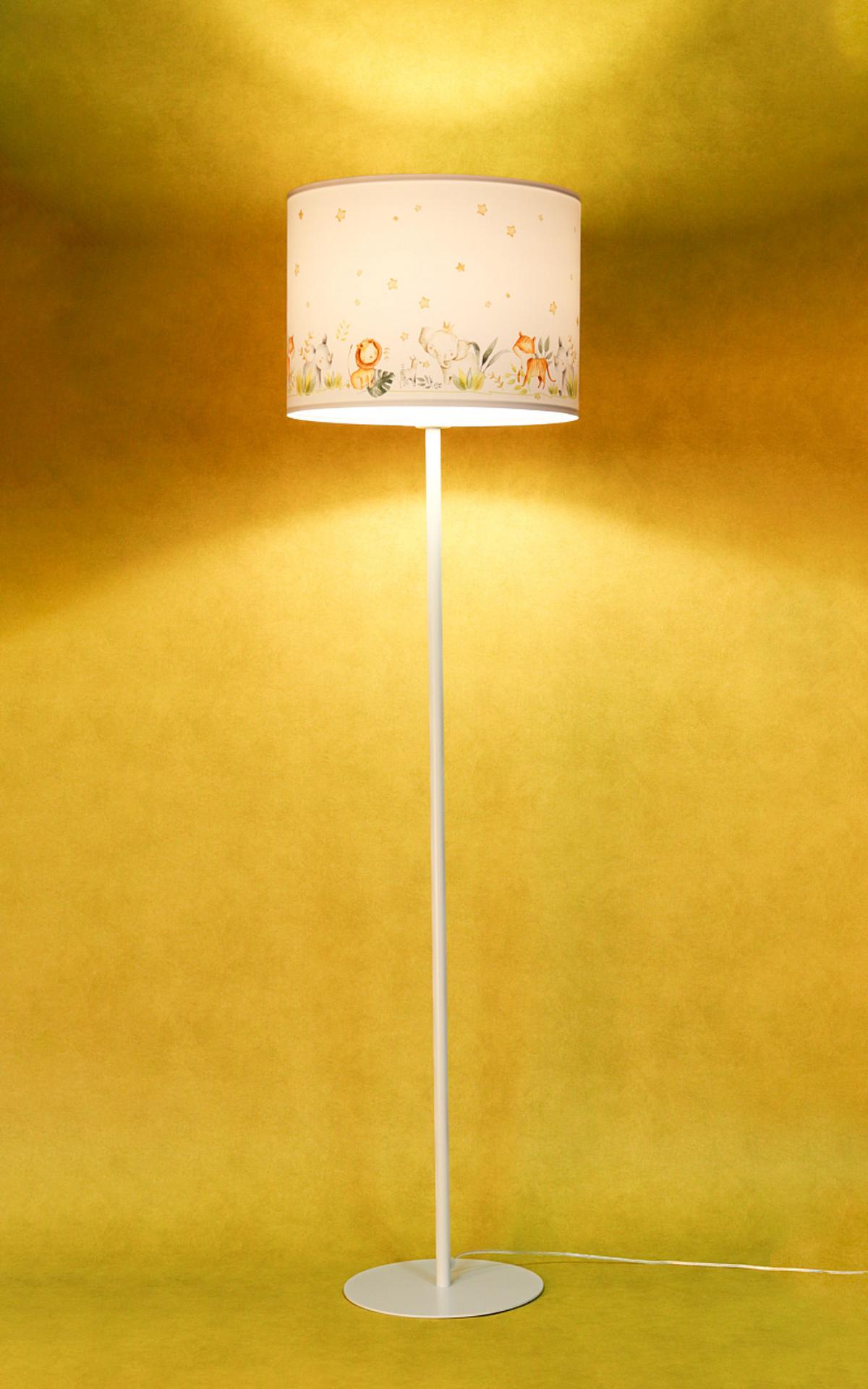 STEHLAMPE Bunt 40/30 cm - Multicolor/Weiß, Kunststoff (30/3.8/30cm) - ONZENO