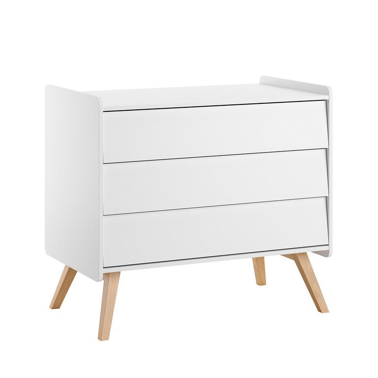 KINDERKOMMODE Vintage Weiß - Weiß, Holzwerkstoff (100/90/59cm) - Petits-meubles