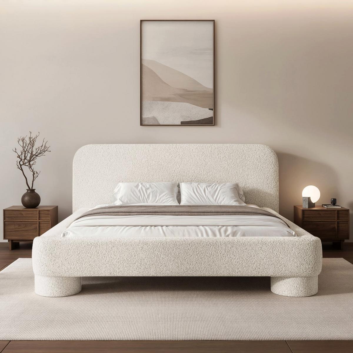 POLSTERBETT mit Bettkasten Fredo 160x200 cm - Weiß, Holzwerkstoff/Textil (160/200cm) - Selsey
