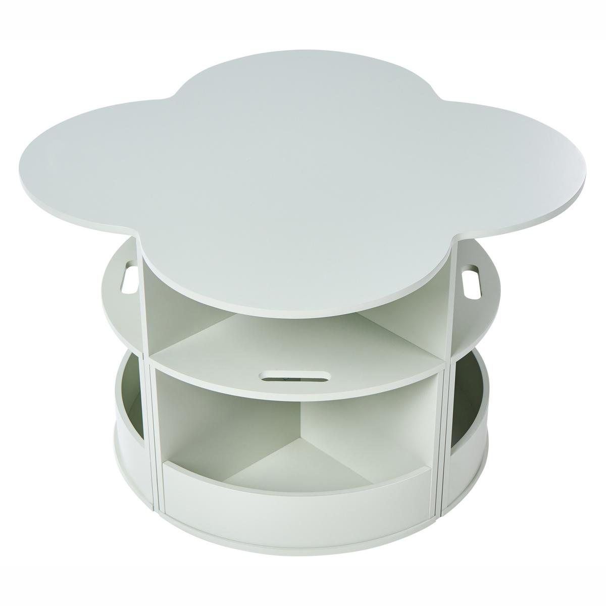 KINDERTISCH mit Stühlen Hellgrün Tiboo - Hellgrün, Holzwerkstoff (61/48/61cm) - Beliani