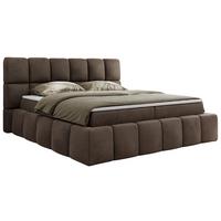BOXBETT NIRA 180/200 - Braun Velvet - H3 - Braun, Holz/Textil (180/200cm) - MKS