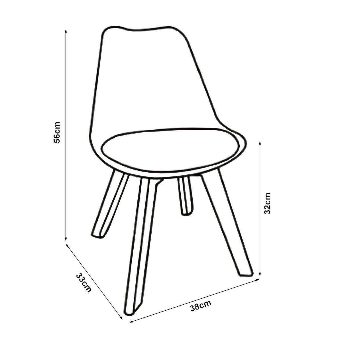KINDERSTUHL Elvdal - Naturfarben/Mintgrün, Holz/Kunststoff (38/56/33cm) - [en.casa]