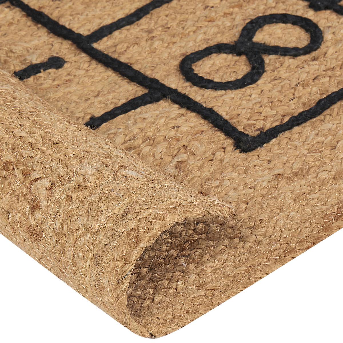 KINDERTEPPICH Naturfarben 150/60 cm Jute Tavasa - Naturfarben, Textil (60/150cm) - Beliani
