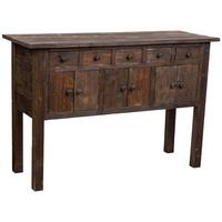 SIDEBOARD mit 5 Schubladen und 6 Türen 120x43x80 cm Braun - Braun, Holz (120/80/43cm) - Wanderlust