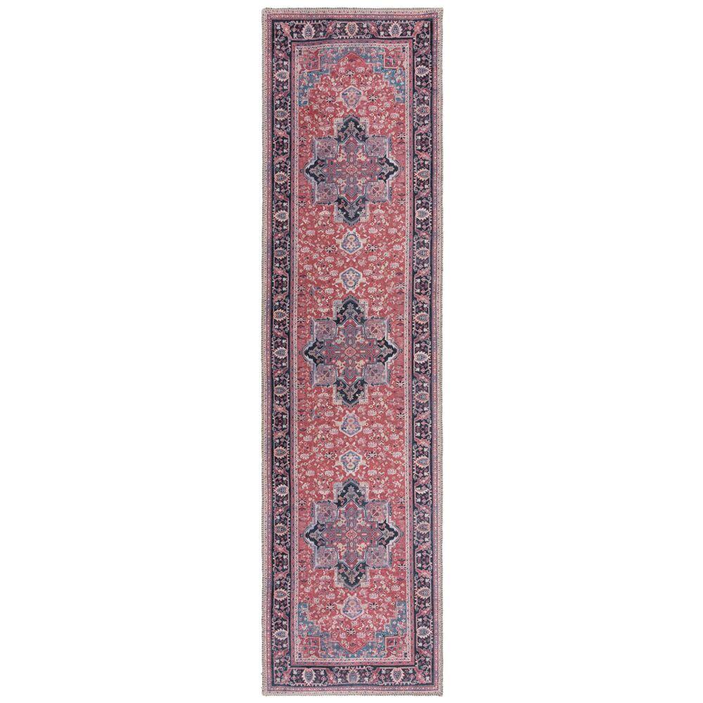 TEPPICH Waschbar HALD, klassisch im Vintage-Stil, Rot, 60 x 230 cm - Rot, Textil (60/230cm) - KADIMA DESIGN