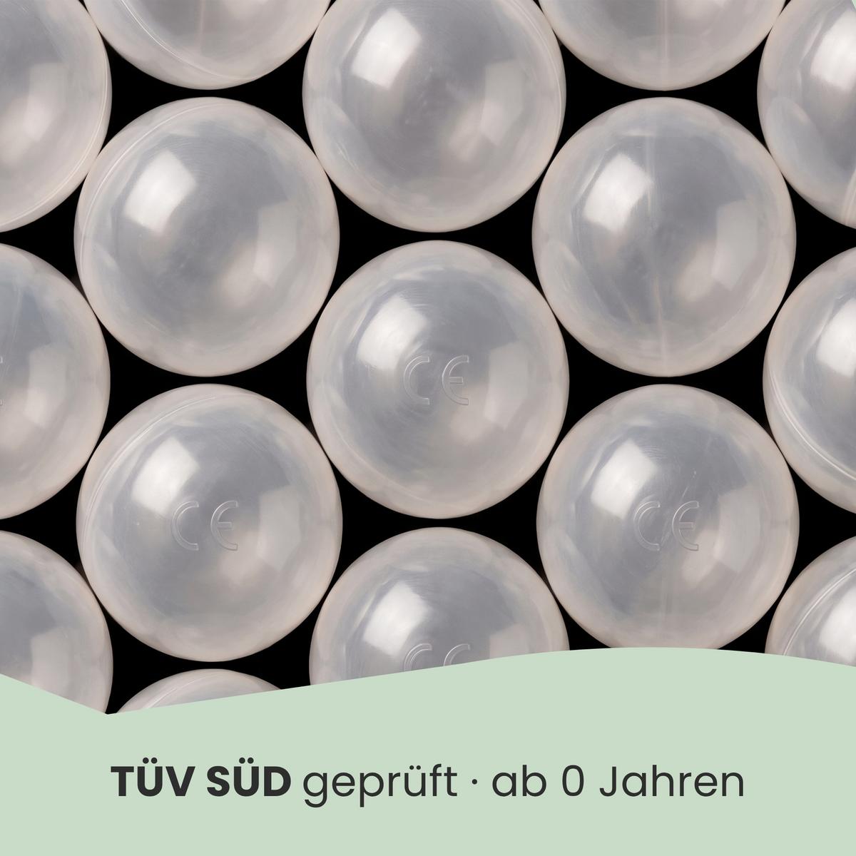BÄLLEBAD-BÄLLE 50 Stück, Transparent, 5.5 cm - Multicolor, Kunststoff (5.5/5.5/5.5cm) - Littletom