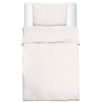 BETTWÄSCHE Julie 155/220 cm + Kissenbezug 80/80 cm Weiß Renforcé - Weiß, Textil (155/220cm)