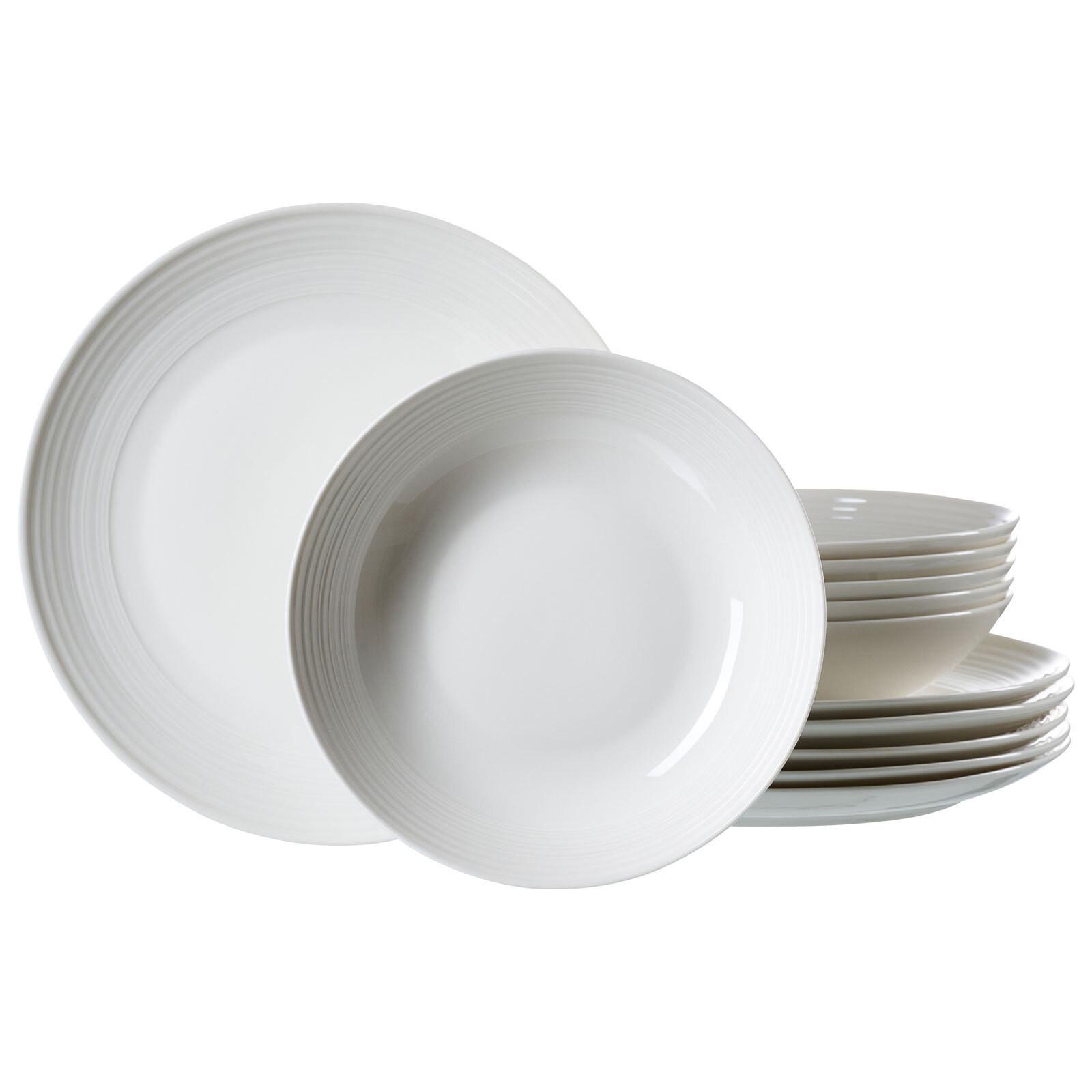 TAFELSERVICE Levi Weiss weiß 12-tlg. - Weiß, Keramik (21/29/28cm) - Ritzenhoff Breker