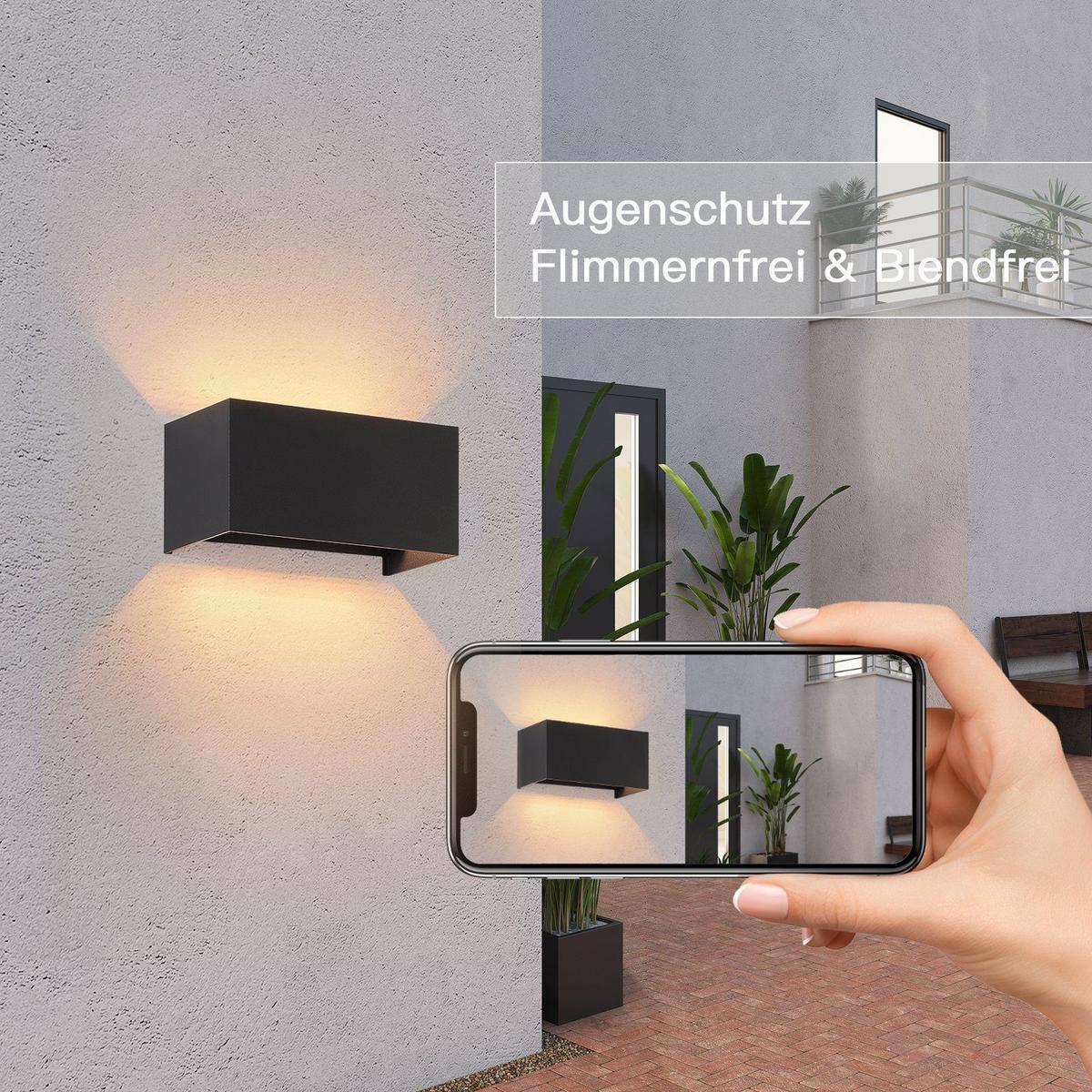 WANDLEUCHTE Inspiration - Schwarz, Metall (10/10/20cm) - Nettlife