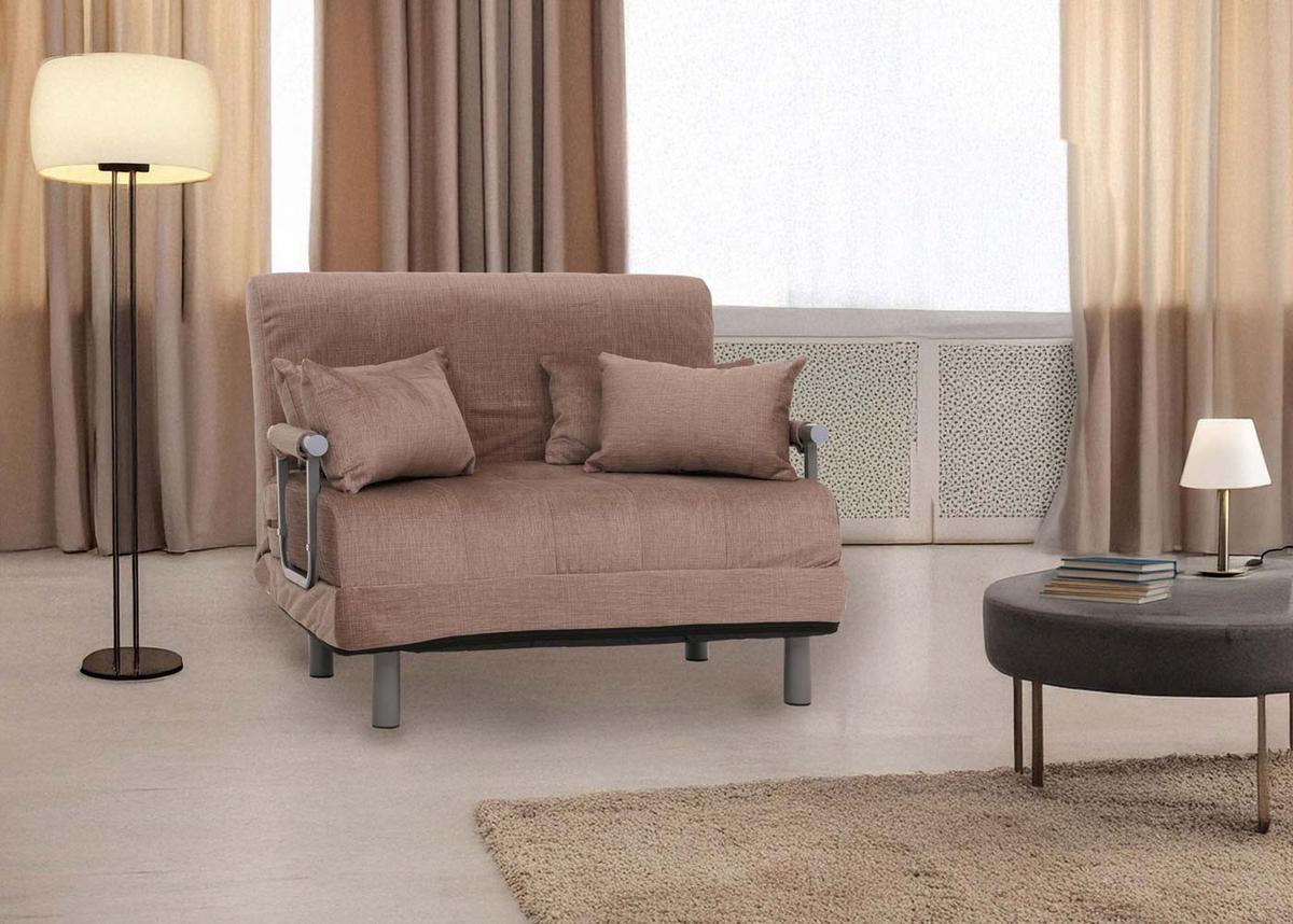 SCHLAFSESSEL Braun - Braun, Textil (105/80/190cm) - MCW