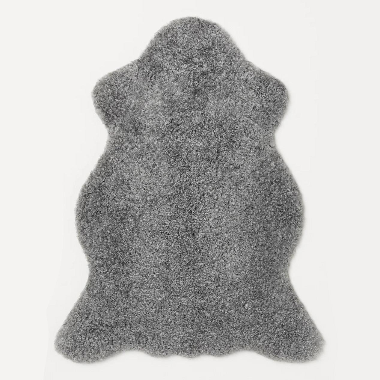 SCHAFFELL Gotland Kurzlockig Grau, ca. 130 cm - Grau, Fell (80/130cm) - Provellus
