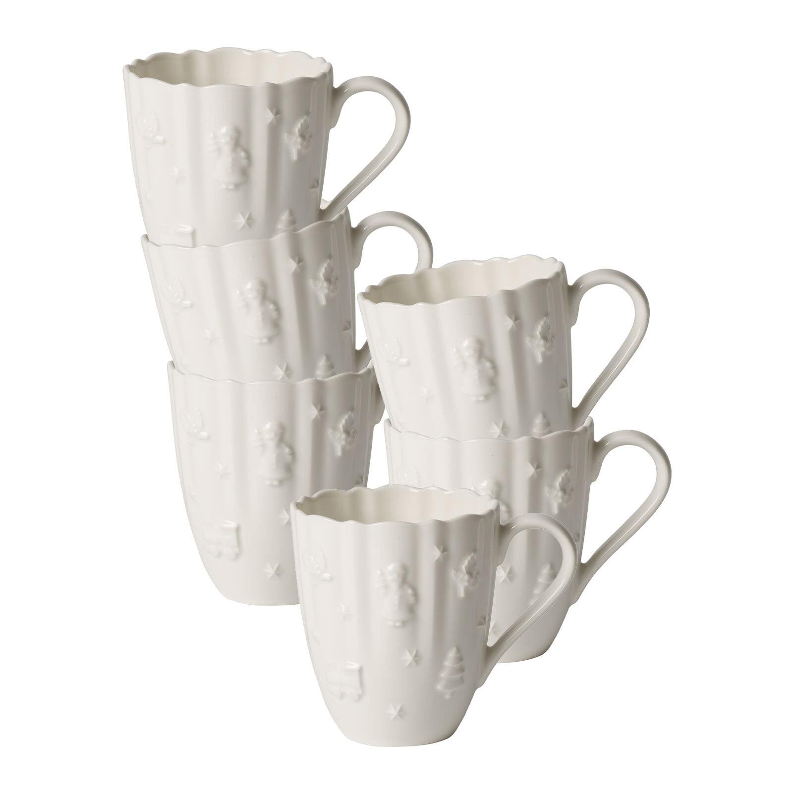 KAFFEEBECHER Toy's Delight Royal Classic weiß 250 ml 6er Set - Weiß, Keramik (0.25L) - Villeroy & Boch