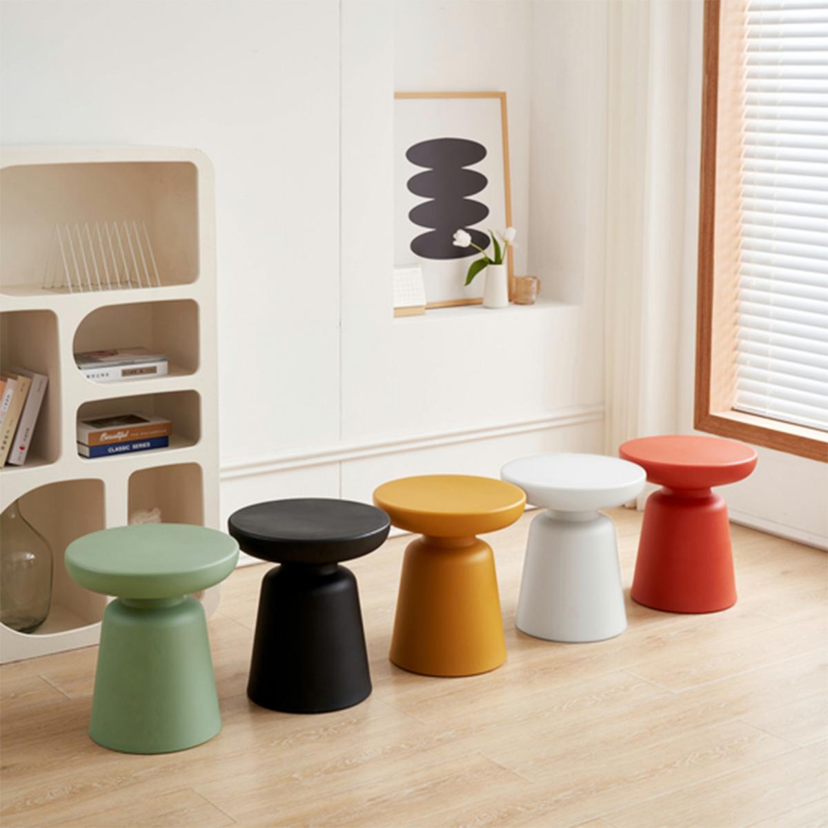 BEISTELLTISCH Posio - Weiß, Kunststoff (40/40/44cm) - [en.casa]