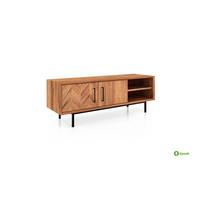 LOWBOARD NIEDRIG LEON Kernbuche - Kernbuche, Holz (144/50/45cm) - byoak