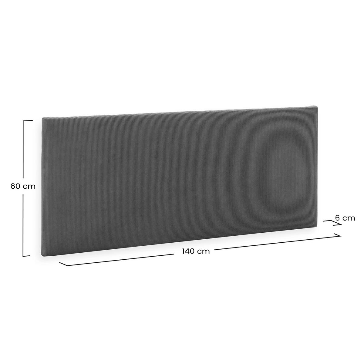 KOPFTEIL Bari 140x60 cm Grün - Grün, Textil (6/140/140cm) - VS Venta-stock