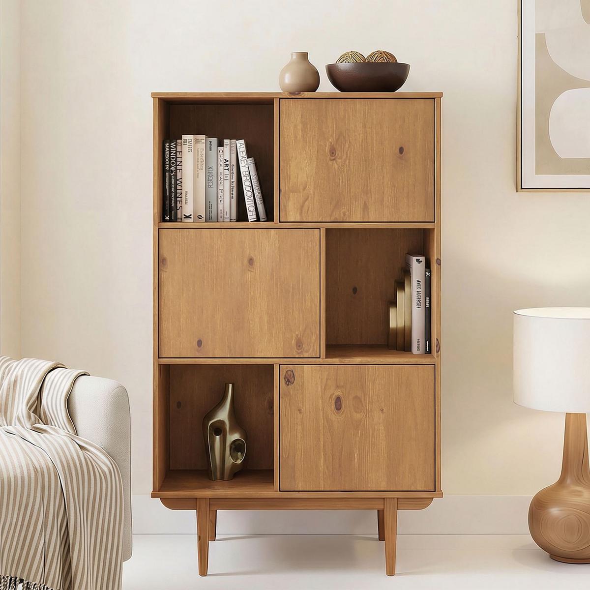 HIGHBOARD SIMONA Eiche - Eichefarben, Holz (95/139/37cm) - IDIMEX