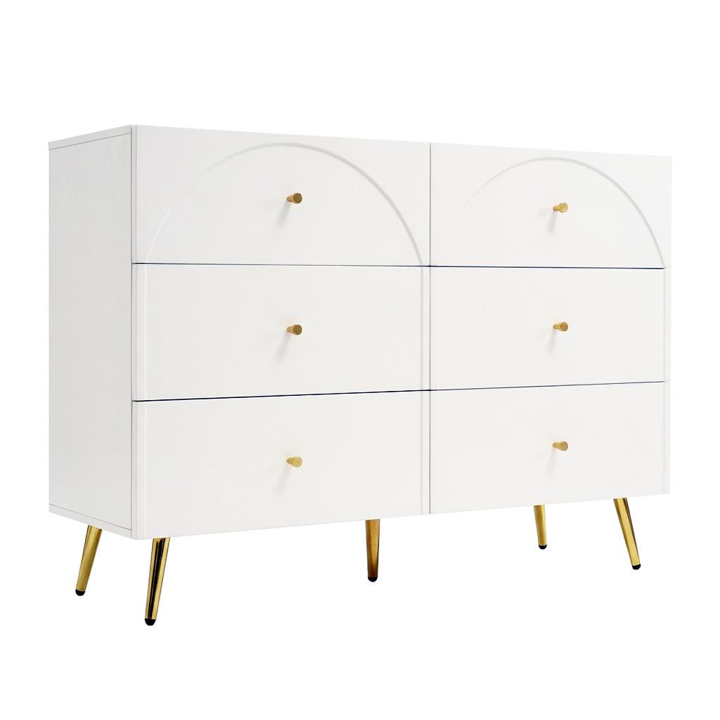 SIDEBOARD Weiß 120/40/85 cm - Weiß, Holzwerkstoff/Metall (40/85/120cm) - Urban Meuble
