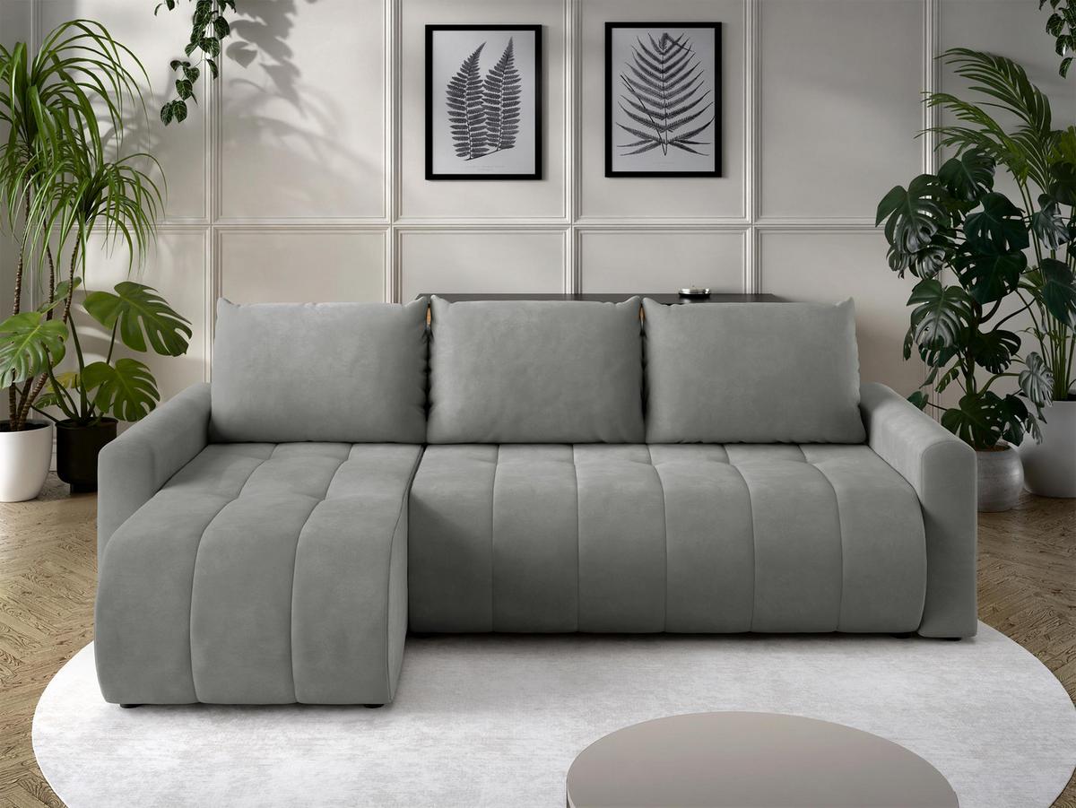 ECKSOFA Sprint - Schwarz/Grau, Holz/Kunststoff (230/149cm) - MIRJAN24