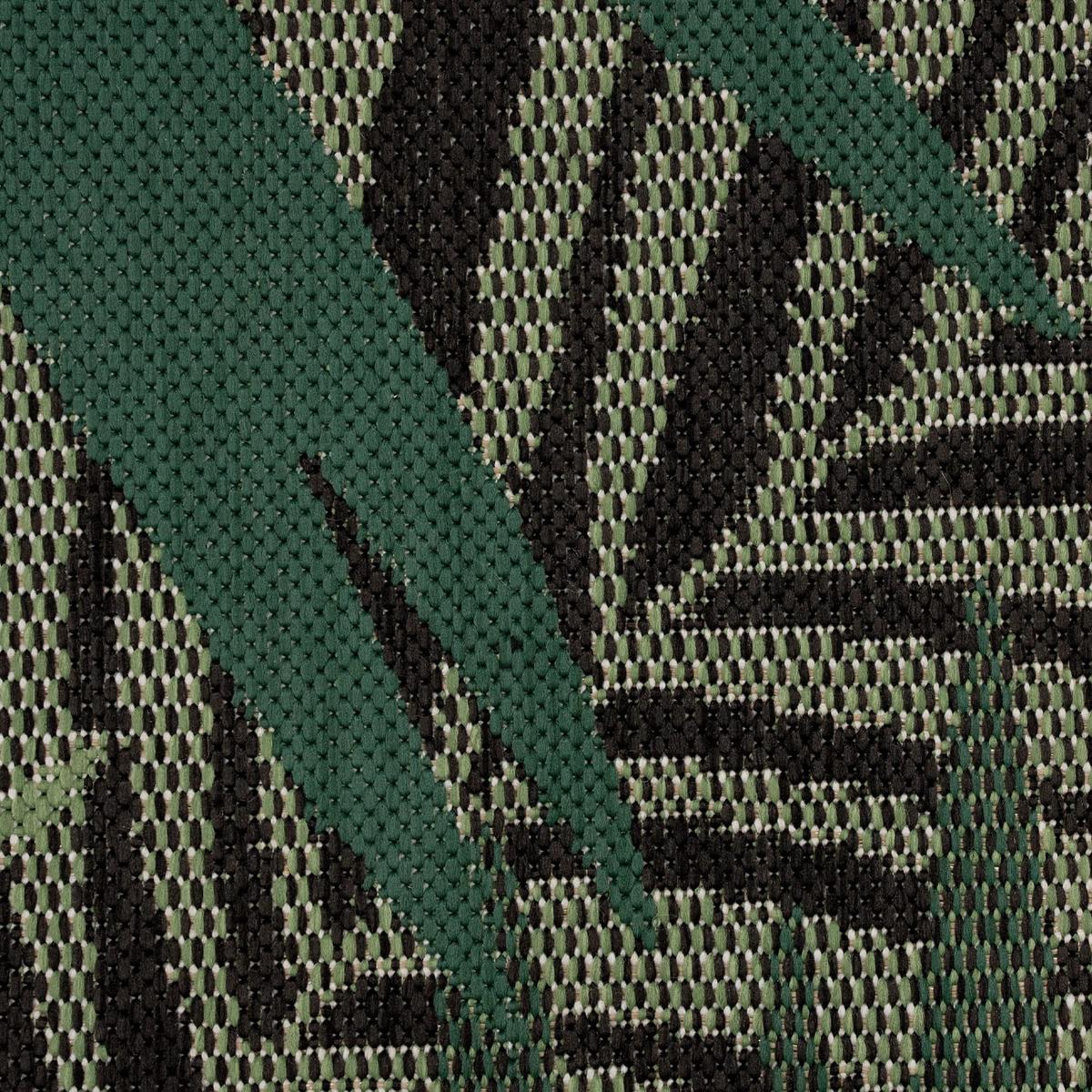 OUTDOORTEPPICH, mit Palmblatt-Muster, Schwarz, 200 x 290 cm - Schwarz, Textil (290/200cm) - KADIMA DESIGN