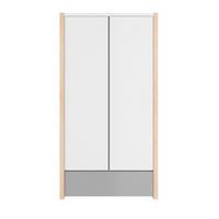 KINDERKLEIDERSCHRANK Pinette, 2-türig – ideal für das Kinderzimmer Weiß - Weiß, Holzwerkstoff (100/190/50cm) - RAUMHIRSCH FURNITURE