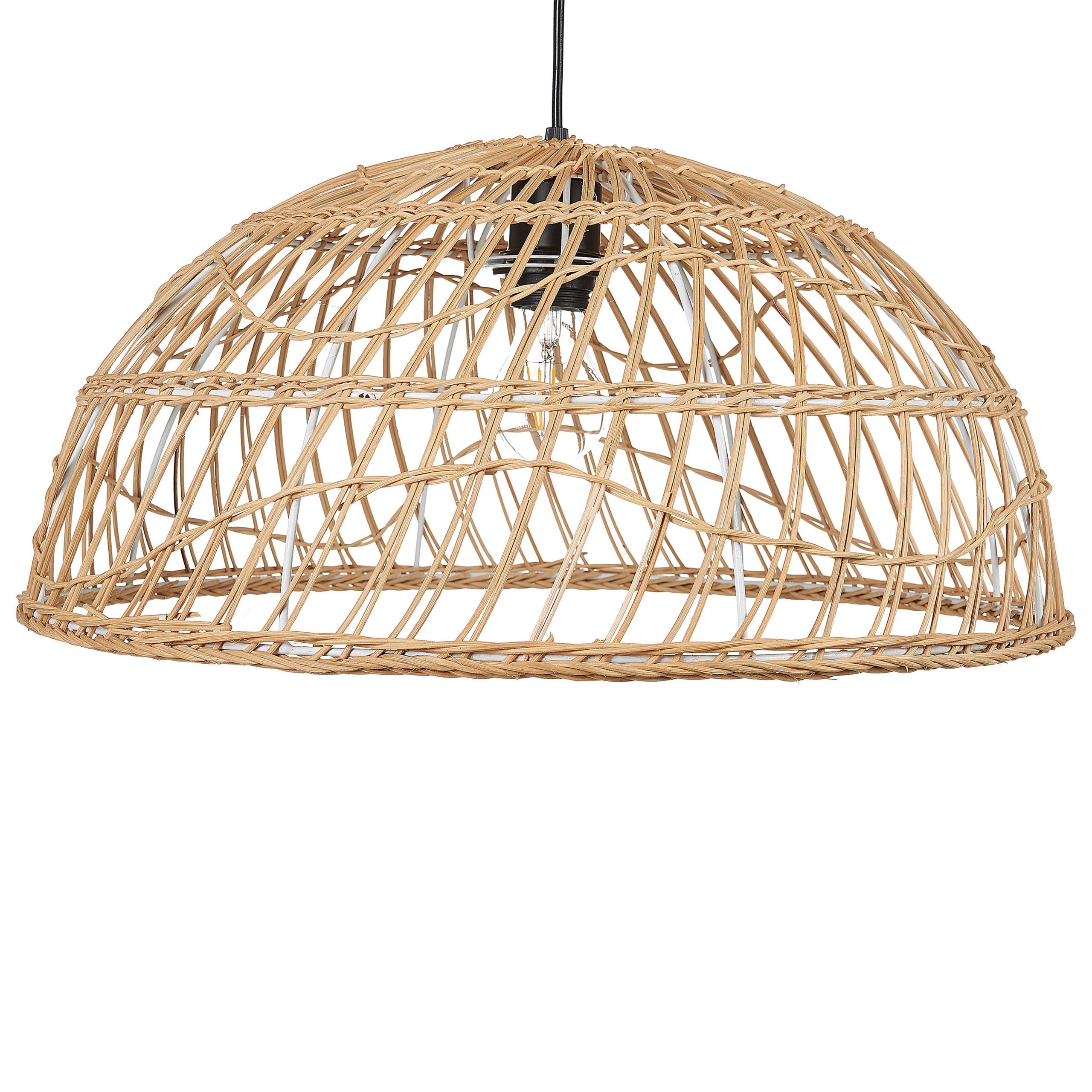 HÄNGELEUCHTE Ravine 51/51/23 cm - Naturfarben, Naturmaterialien (51/51/23cm) - Beliani