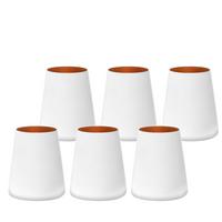 BECHER Power Weiß-Bronze 380 ml 6er Set - Weiß/Bronzefarben, Glas (0.38L) - Stölzle Lausitz