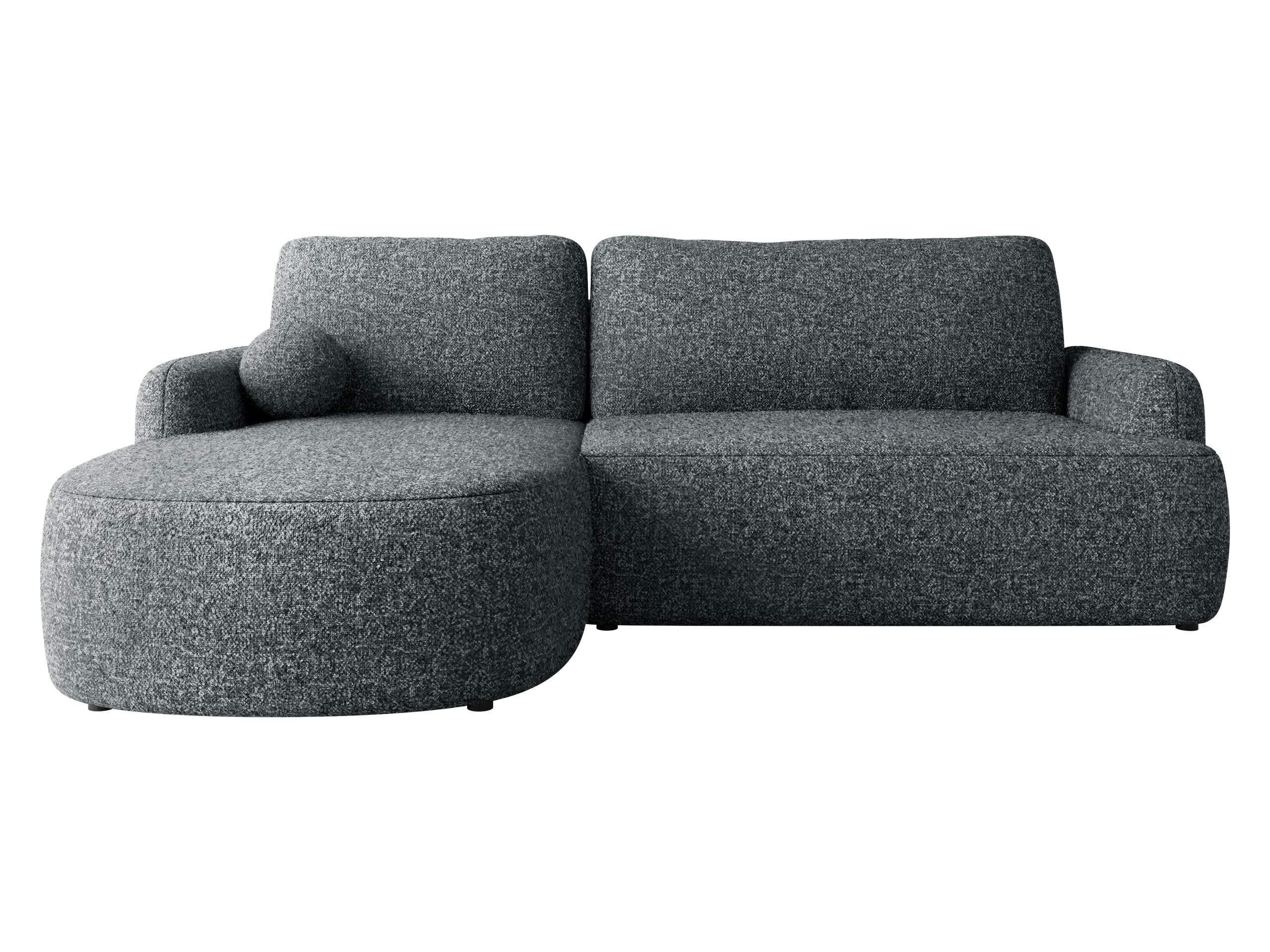 ECKSOFA Loridu, Seite: Links - Dunkelgrau/Schwarz, Holz/Kunststoff (250/174cm) - MIRJAN24