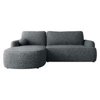ECKSOFA Loridu, Seite: Links - Dunkelgrau/Schwarz, Holz/Kunststoff (250/174cm) - MIRJAN24