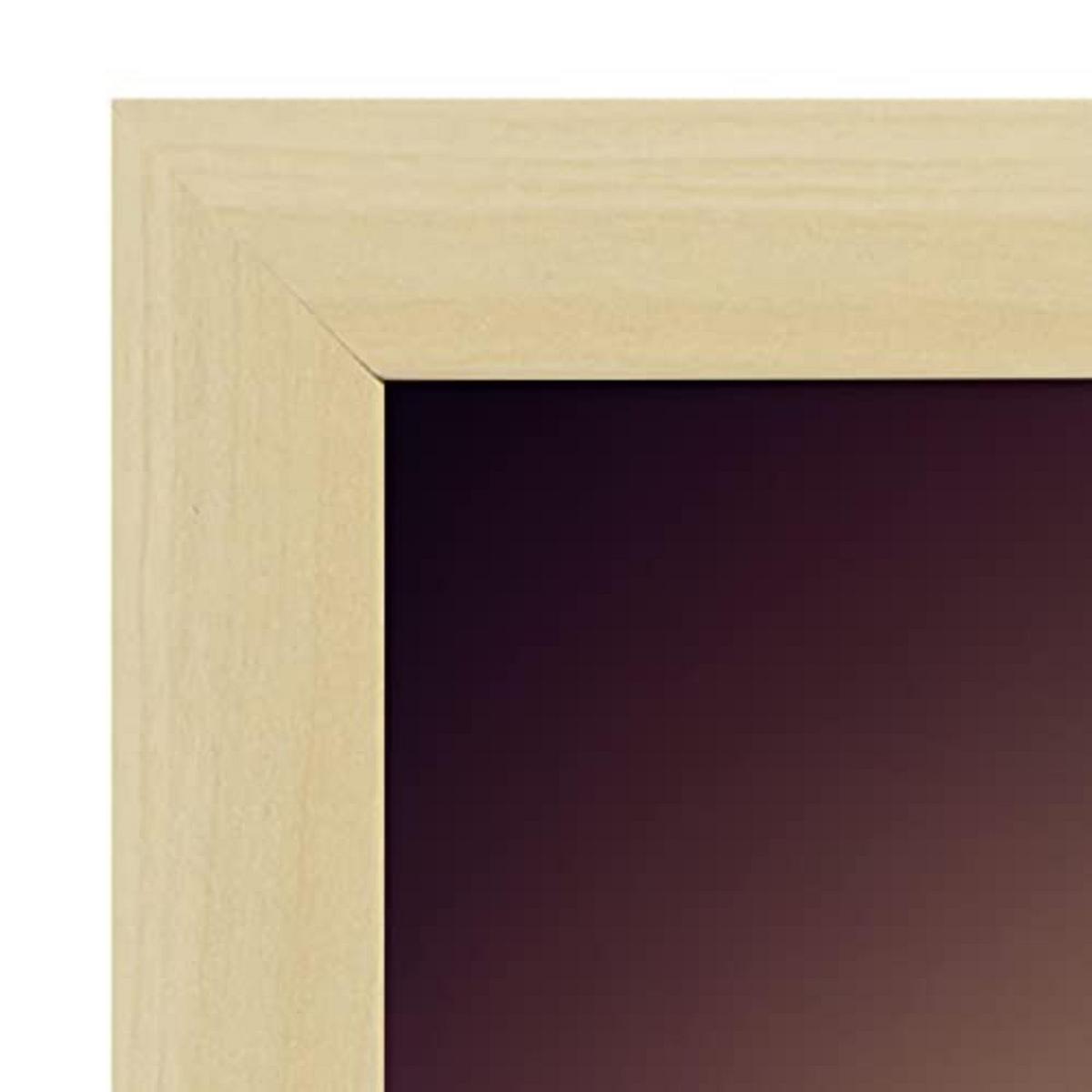 POSTER Set mit 4 Wald Tier im T Burton Goth Stil A3 Rahmen aus hellem Holz - Beige, Papier (29.7/3cm) - Nacnic