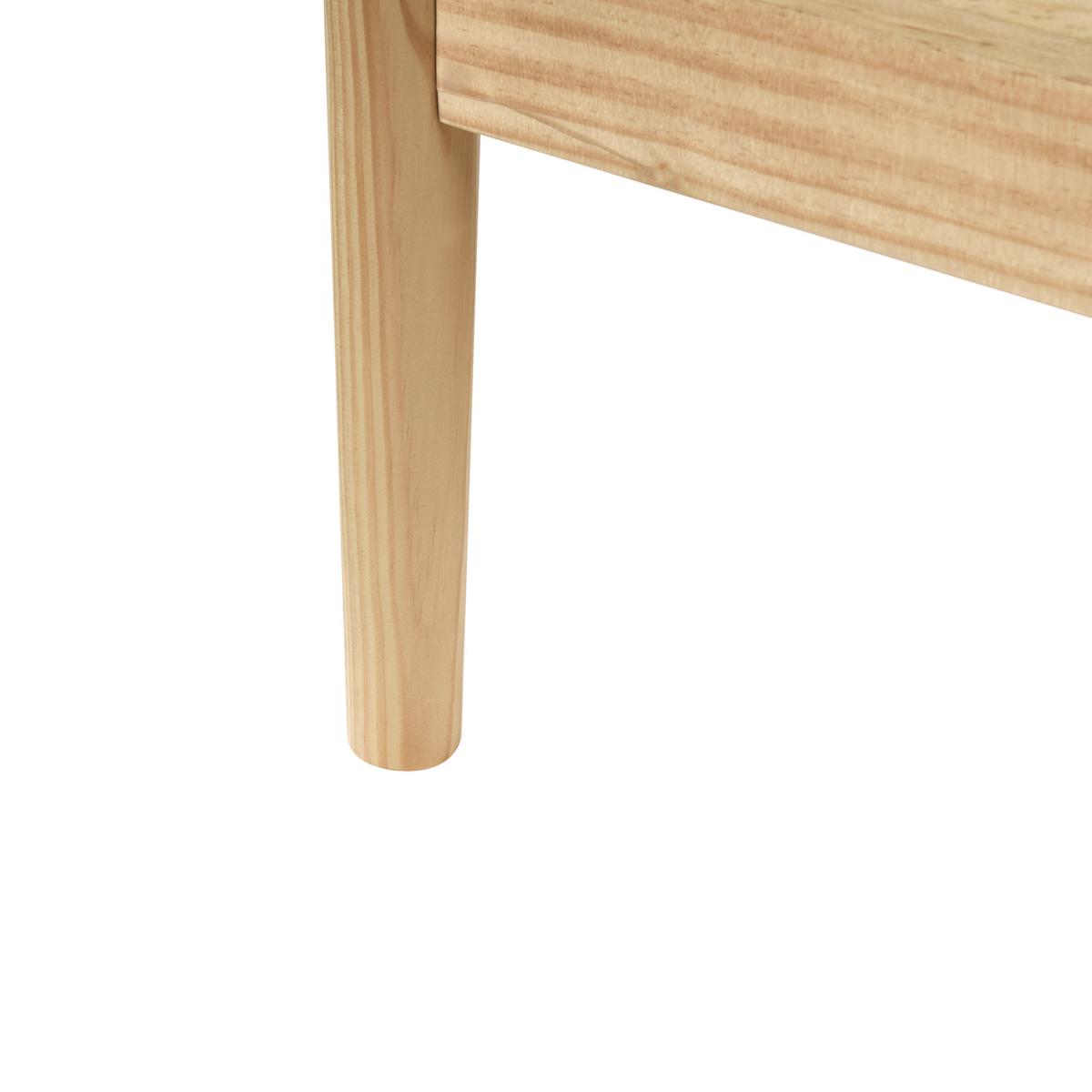 BETT mit Lattenrost 180/200 cm Hellbraun Clairac - Hellbraun, Holz (180/200cm) - Beliani