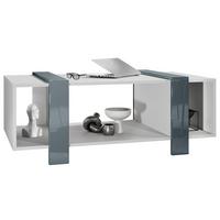 COUCHTISCH Ida Blenden in Grau Hochglanz - Grau, Holzwerkstoff (56.5/110.5/42cm) - Vladon