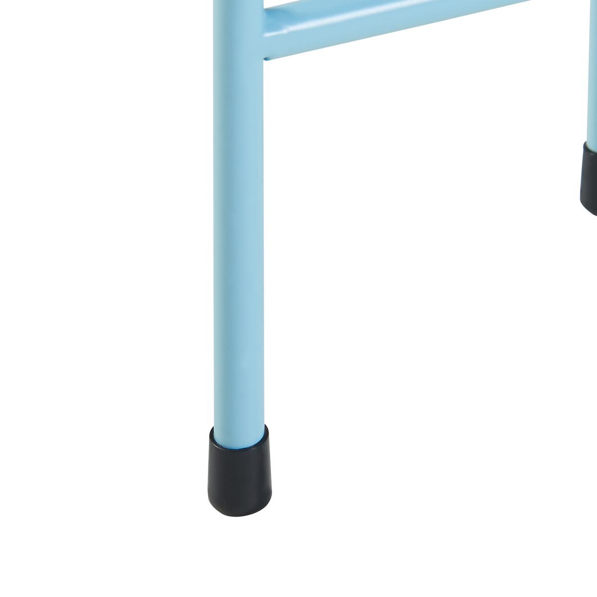 BLUMENSTÄNDER Asten - Hellblau, Metall (16/16/40.5cm) - [en.casa]