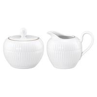 MILCH- & ZUCKER-SET Amina weiß-gold 2-tlg. - Weiß, Keramik (1/2cm) - Seltmann Weiden