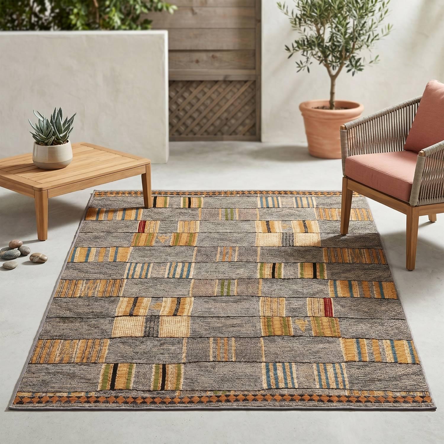 OUTDOORTEPPICH Aurora 80x165 cm - Grau, Textil (80/165cm) - Gino Falcone