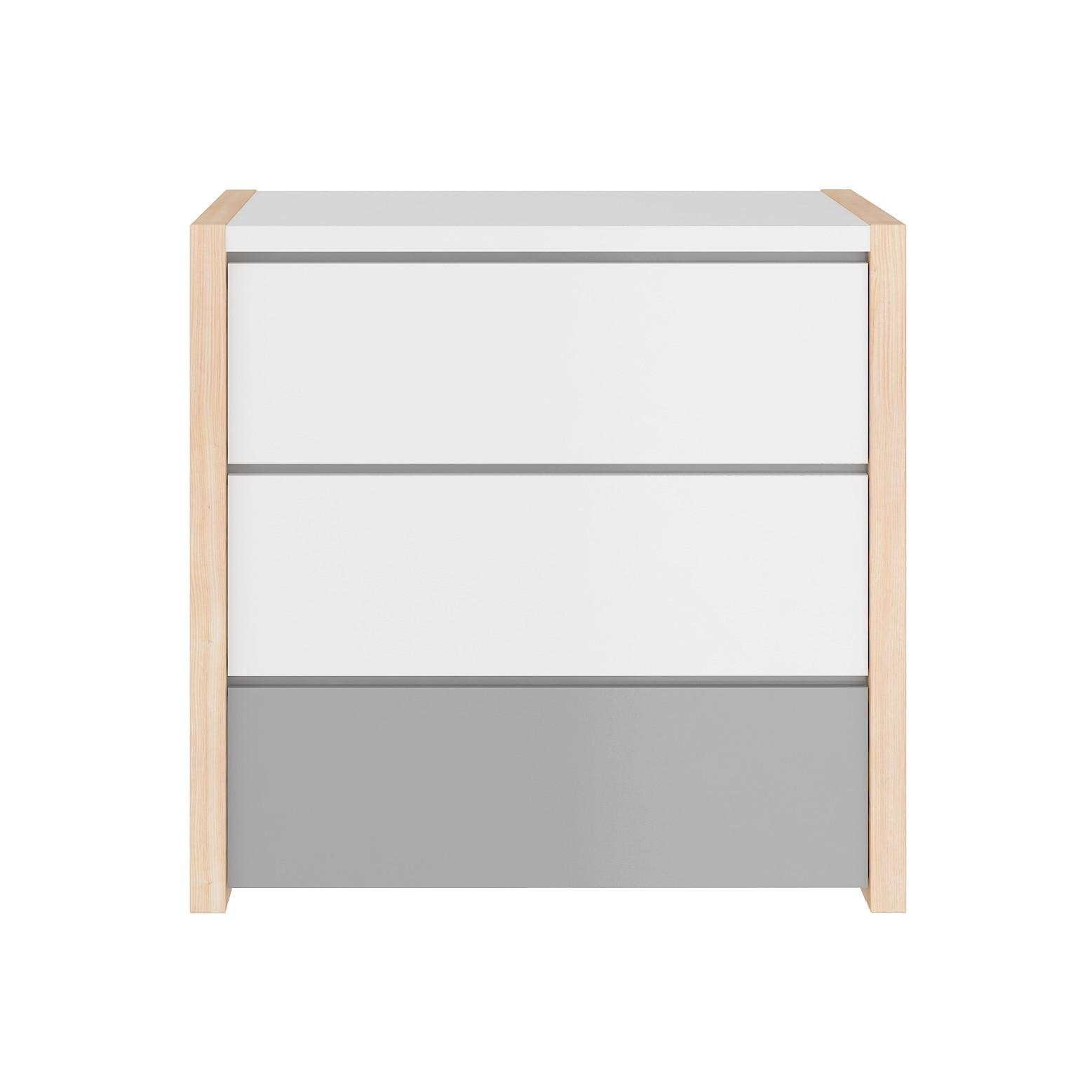 KINDERKOMMODE Pinette – rustikale Eleganz und Funktionalität Weiß - Weiß, Holzwerkstoff (100/87/50cm) - RAUMHIRSCH FURNITURE