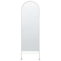 WANDSPIEGEL Metall weiß 45/145 cm Jarnages - Weiß, Metall (45/145/3cm) - Beliani