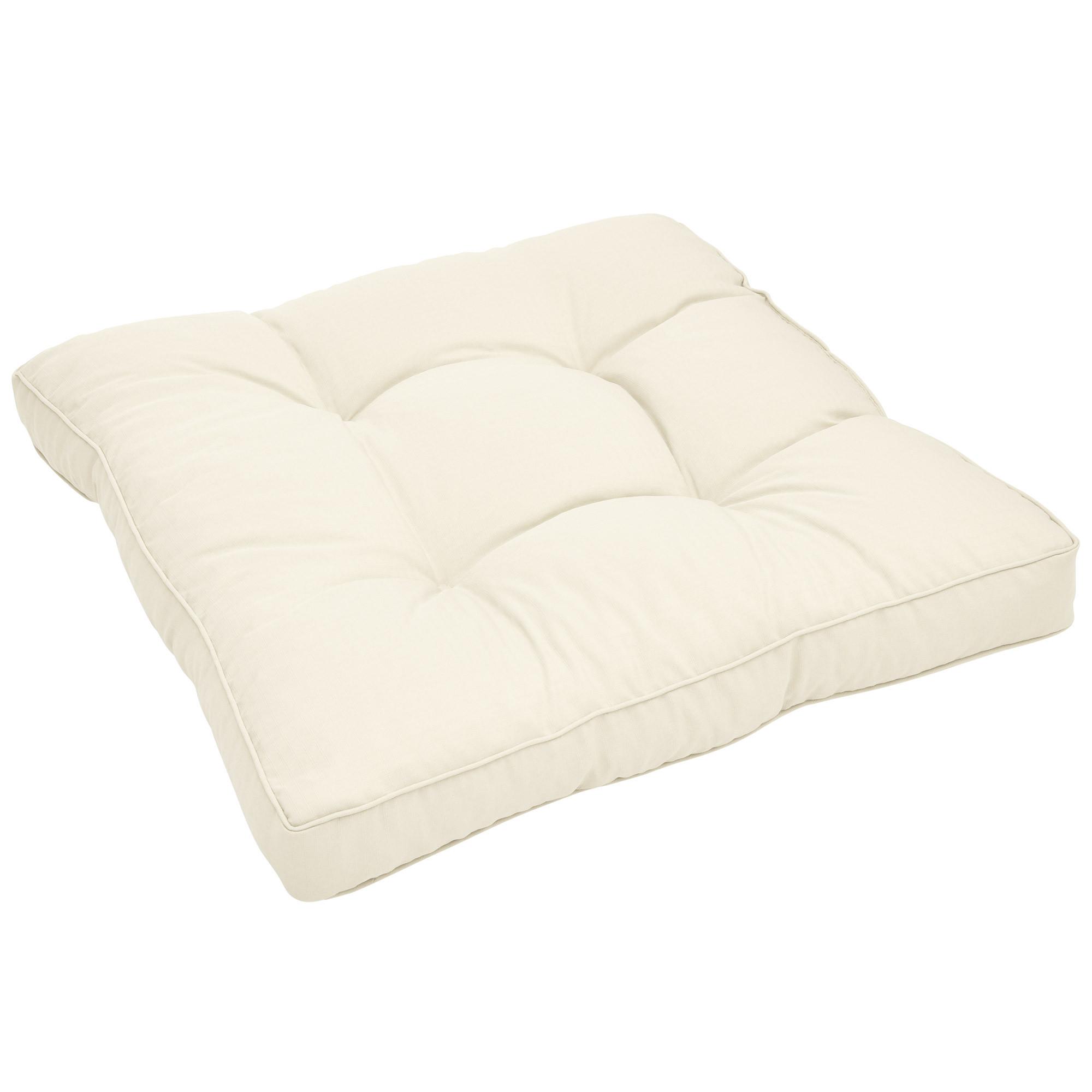 LOUNGEKISSEN Xluna Sitz 60/60/10 cm Natur - Naturfarben, Textil (60/60/10cm) - Beautissu 