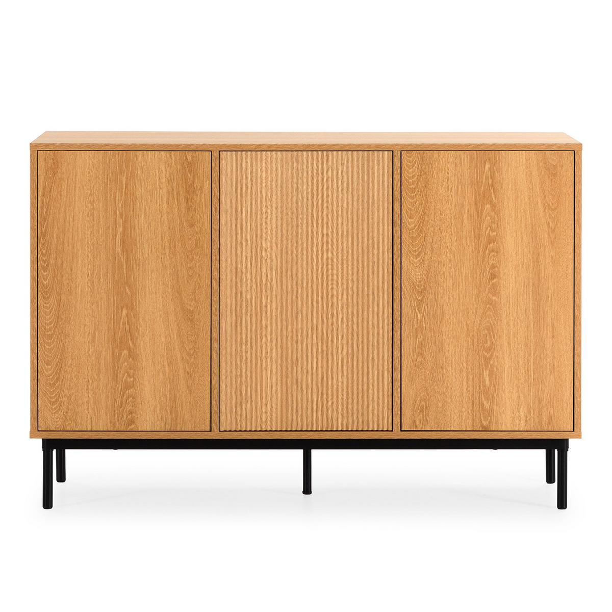 SIDEBOARD Florida 3 türen Eiche-Optik - Honigeiche, Holzwerkstoff (120/80/40cm) - VS Venta-stock